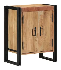 Best Schoenenkast met plank Zwart 30 x 30 x 40 cm Massief acaciahout Organiseren