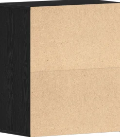 Schoenenkast met plank Zwart eiken 60 x 35 x 70 cm Bewerkt hout Organiseren