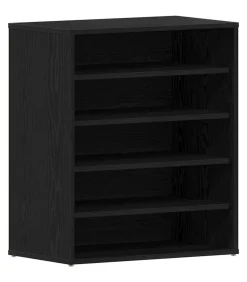 Online Schoenenkast met plank Zwart eiken 60 x 35 x 70 cm Bewerkt hout Organiseren