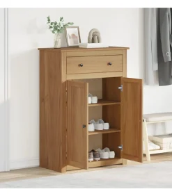 New Schoenenkast Panama 80x40x114 cm massief grenenhout Organiseren