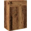 Outlet Schoenenkast 60x35x84 cm bewerkt hout oud houtkleurig Organiseren