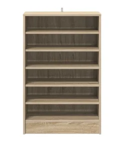 Clearance Schoenenkast 60x35x92 cm bewerkt hout sonoma eikenkleurig Organiseren