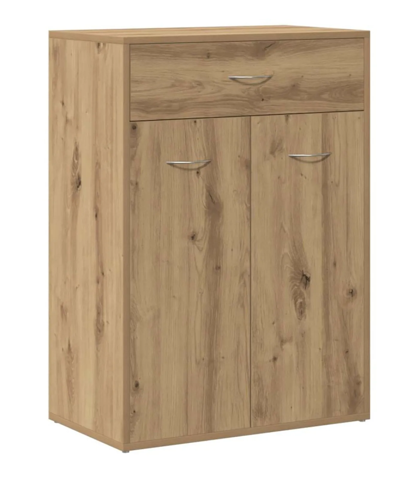Discount Schoenenkast 60x35x84 cm bewerkt hout artisanaal eikenkleur Organiseren