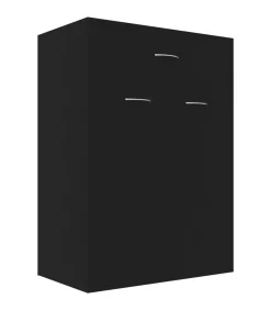 Best Schoenenkast 60x35x84 cm bewerkt hout zwart Organiseren