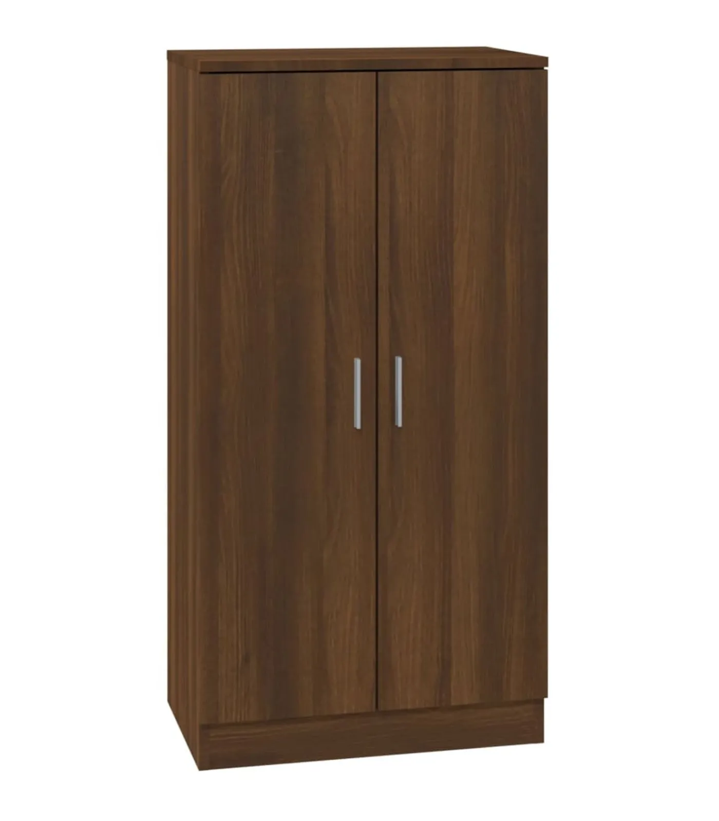 Schoenenkast 55x35x108 cm bewerkt hout bruin eikenkleur Organiseren