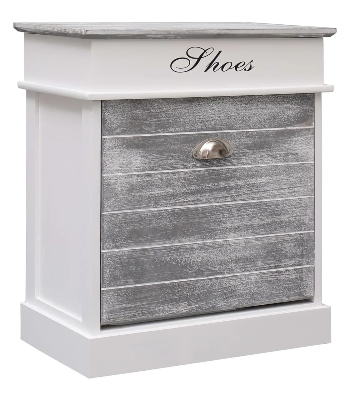 Sale Schoenenkast 50x28x58 cm paulowniahout grijs Organiseren