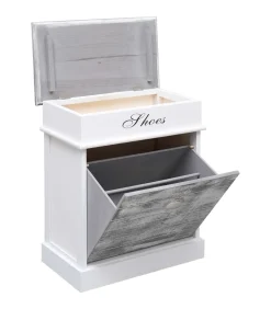 Sale Schoenenkast 50x28x58 cm paulowniahout grijs Organiseren