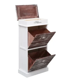 Hot Schoenenkast 50x28x98 cm paulowniahout bruin Organiseren