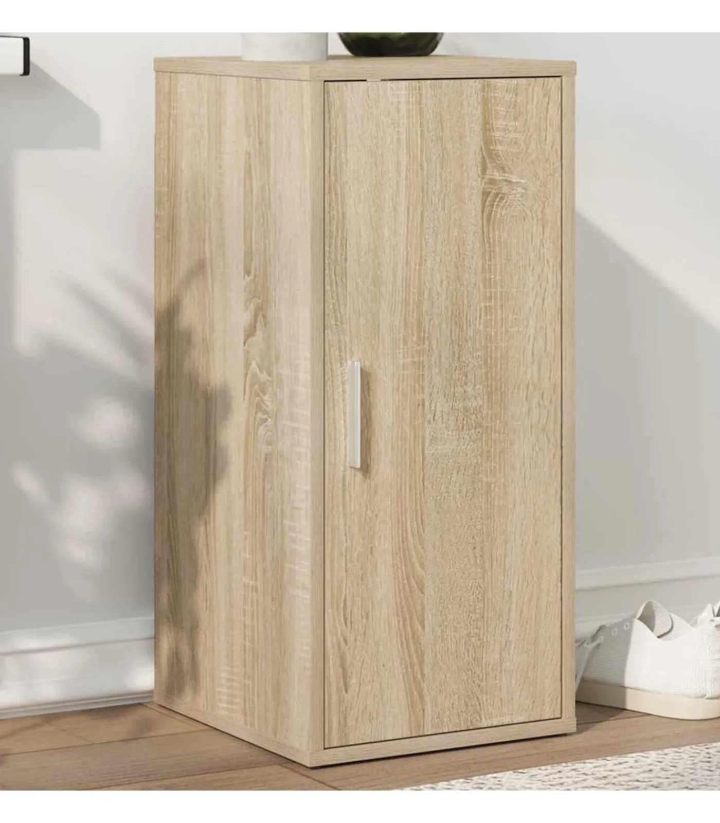 Schoenenkast 32x35x70 cm spaanplaat sonoma eikenkleurig Organiseren