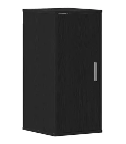 Schoenenkast 32x35x70 cm spaanplaat zwart eikenkleurig Organiseren