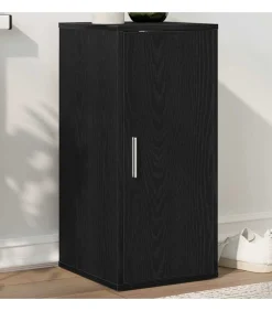 Schoenenkast 32x35x70 cm spaanplaat zwart eikenkleurig Organiseren
