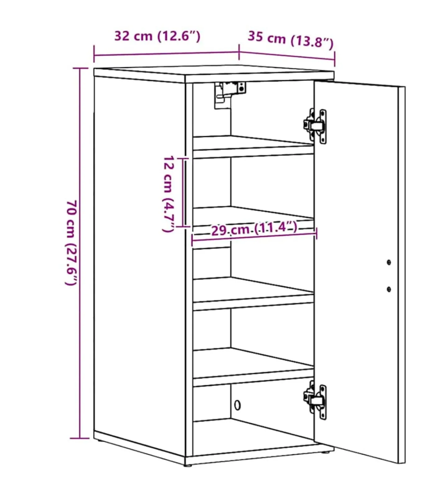 Sale Schoenenkasten 2 st 32x35x70 cm spaanplaat zwart Organiseren