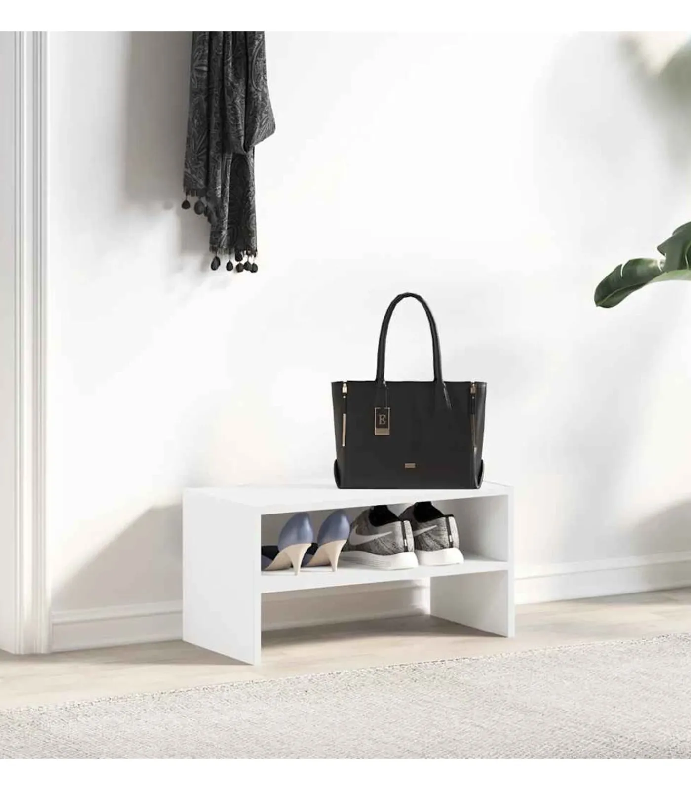 Sale Schoenenrek stapelbaar 60x30x30,5 cm wit Organiseren