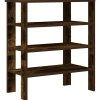New Schoenenrek 61x32x70 cm bewerkt hout gerookt eikenkleurig Organiseren