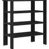 Online Schoenenrek 61x32x70 cm bewerkt hout zwart Organiseren