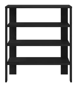 Online Schoenenrek 61x32x70 cm bewerkt hout zwart Organiseren