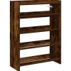 Hot Schoenenrek 60x25x81 cm bewerkt hout gerookt eikenkleurig Organiseren