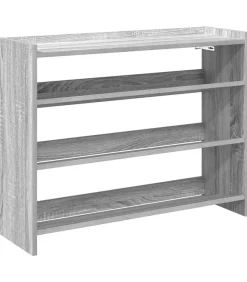 Best Schoenenrek 80x25x62 cm bewerkt hout grijs sonoma eikenkleur Organiseren