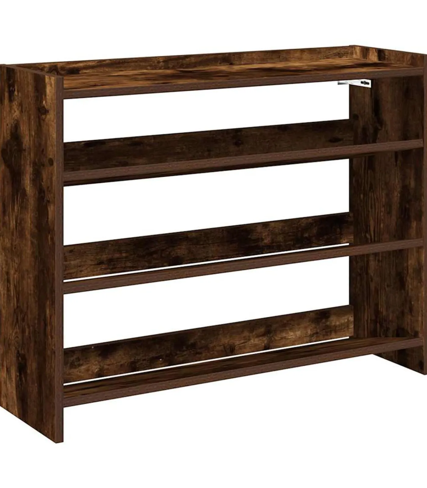 Hot Schoenenrek 80x25x62 cm bewerkt hout gerookt eikenkleurig Organiseren