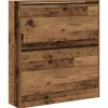Discount Schoenkast met opslag Oud hout 80 x 21 x 87.5 cm Bewerkt hout Organiseren