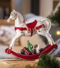 Best Schommelpaard XL Winter Collage Accessoires Decoratie