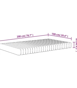 Discount Schuimmatras middelzacht 100x200 cm Matrasbeschermer