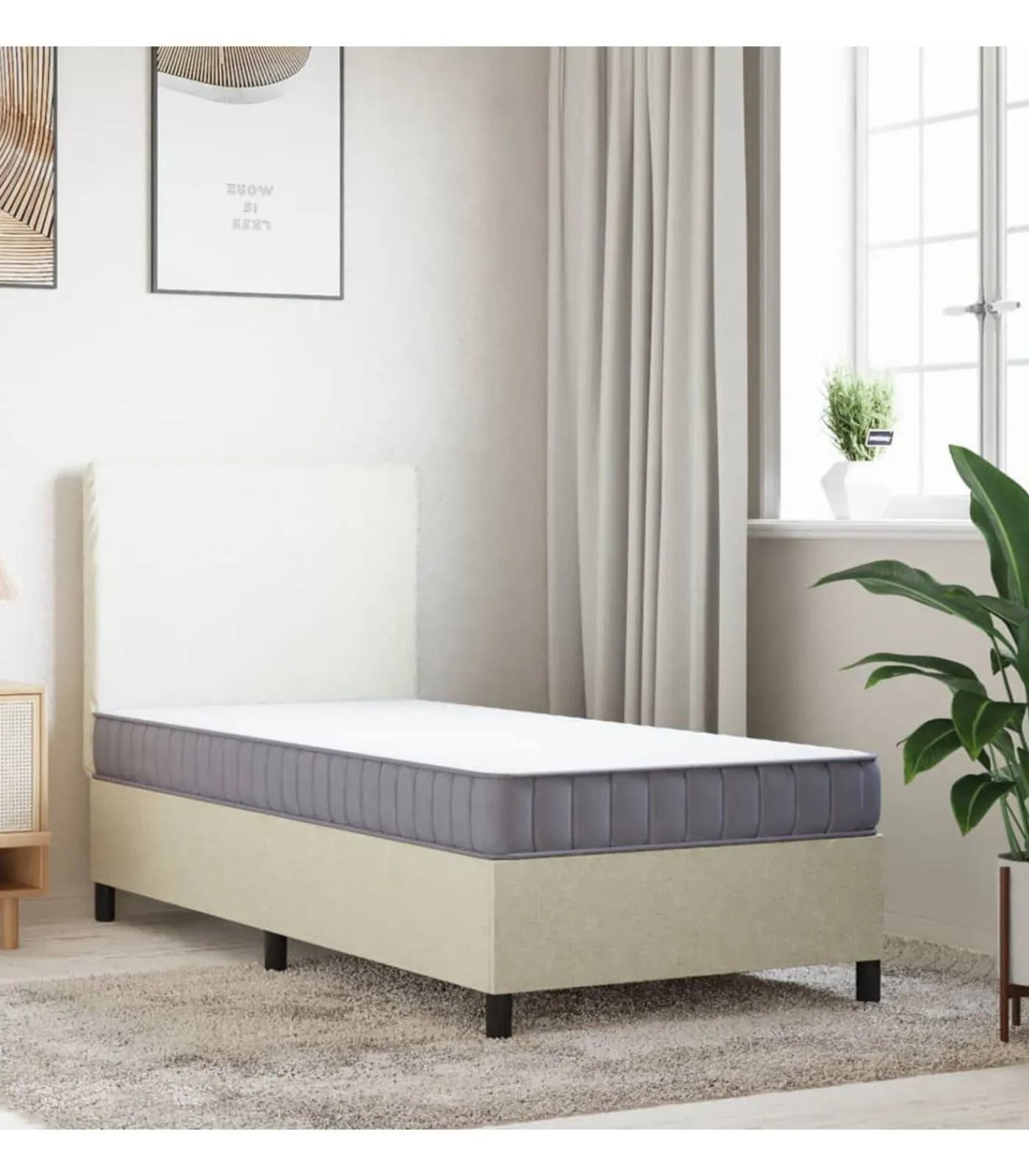 Best Schuimmatras middelzacht 90x200 cm Matrasbeschermer