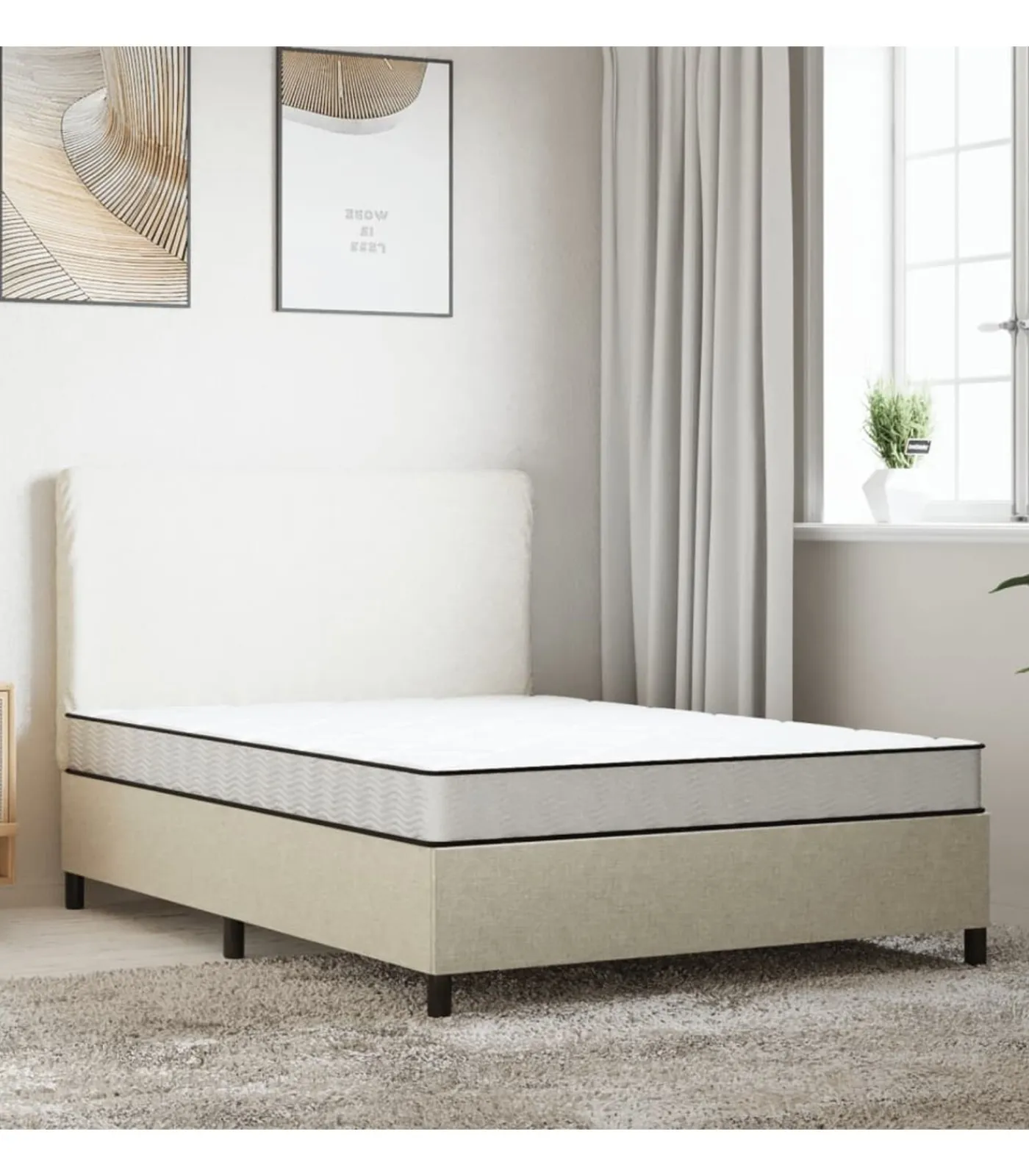 Outlet Schuimmatras middelzacht 140x200 cm Matrasbeschermer