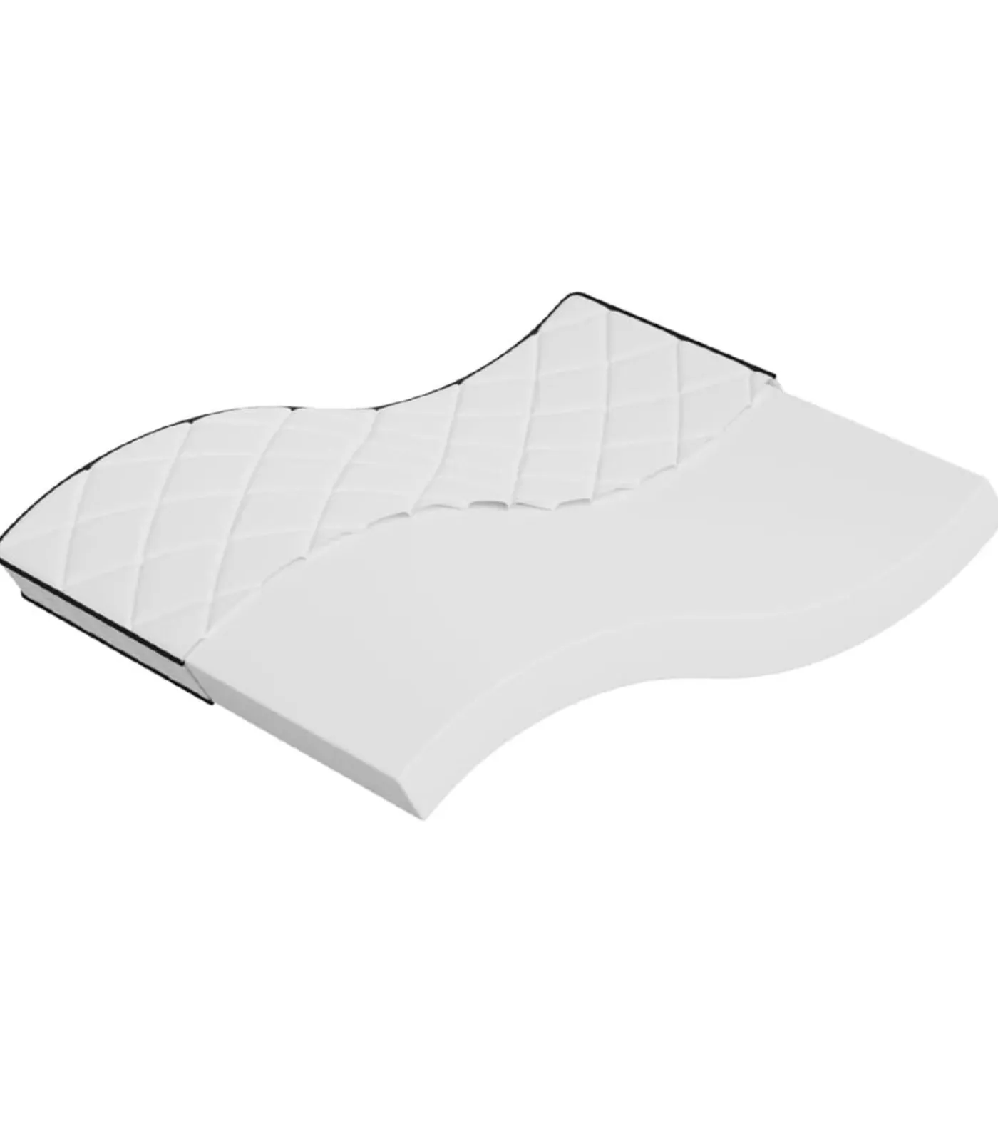 Hot Schuimmatras middelzacht 160x200 cm Matrasbeschermer