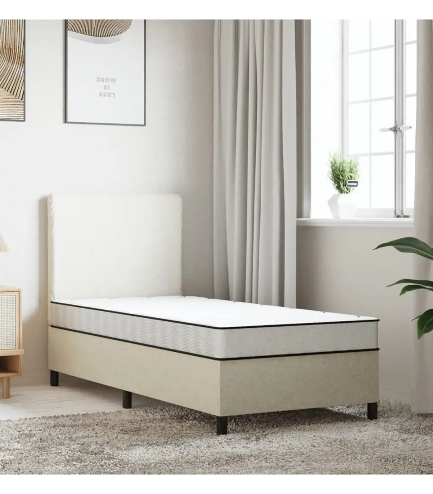 Discount Schuimmatras middelzacht 70x200 cm Matrasbeschermer