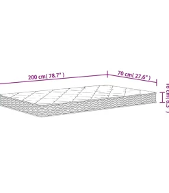 Discount Schuimmatras middelzacht 70x200 cm Matrasbeschermer