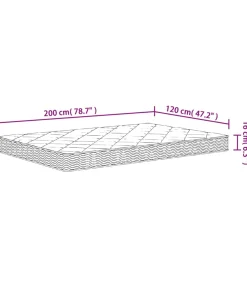 Best Schuimmatras middelzacht 120x200 cm Matrasbeschermer