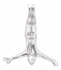 Discount Sculptuur Zilver 22 x 8 x 25 cm Aluminium Decoratie