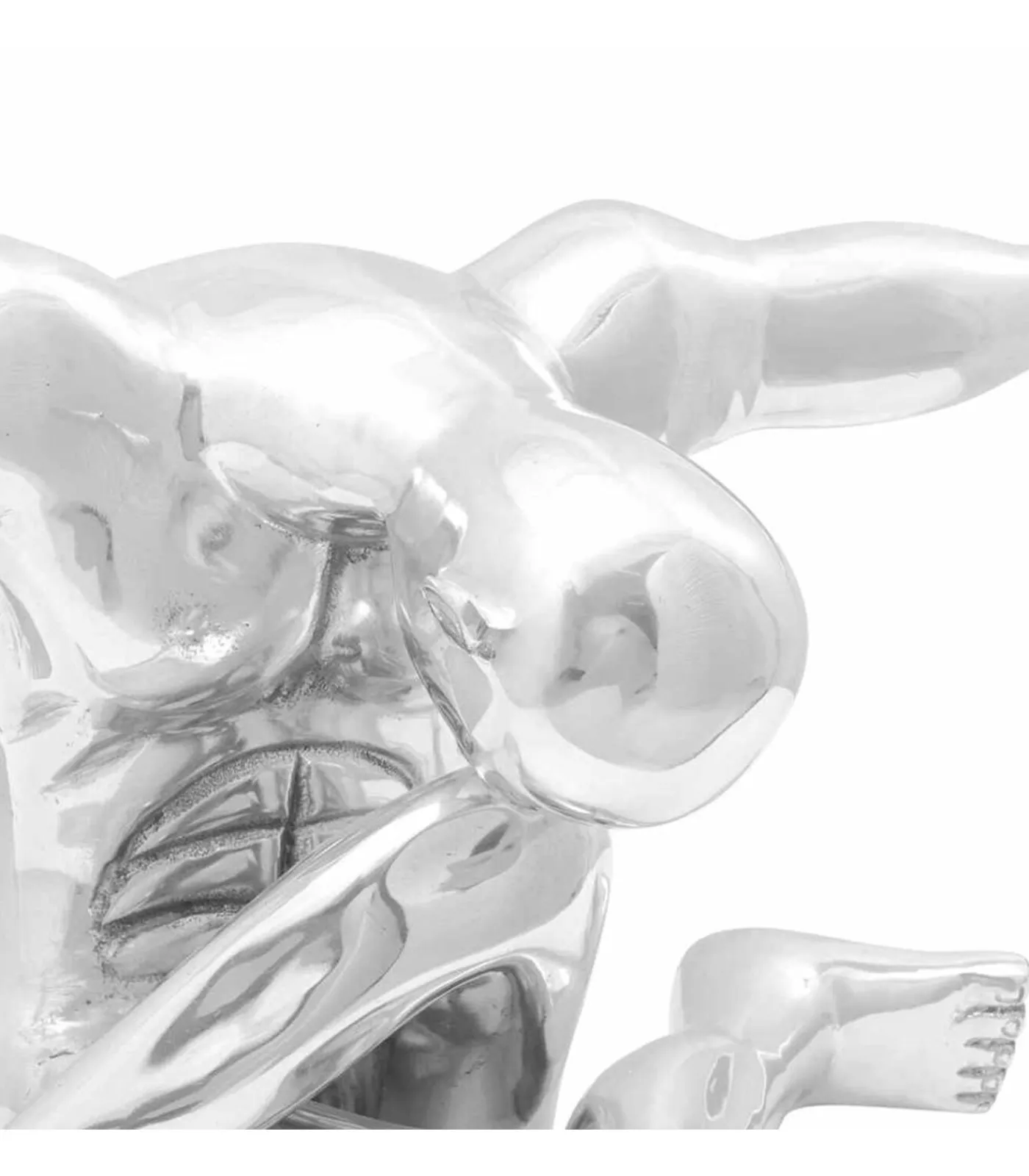 Best Sculptuur Zilver 91,5 x 32 x 33 cm Aluminium Decoratie