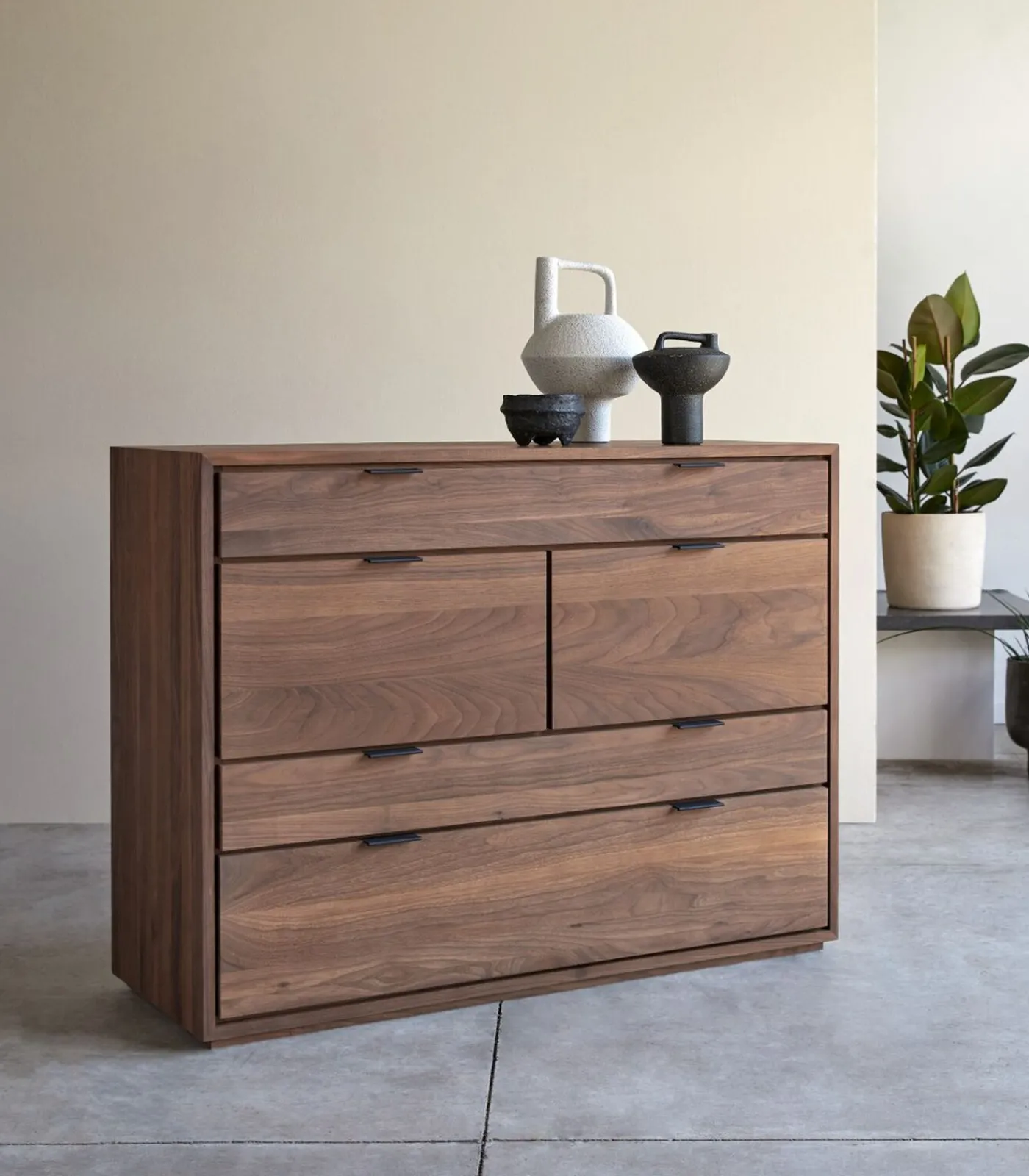 New Senson - Massief notenhouten ladekast Meubels