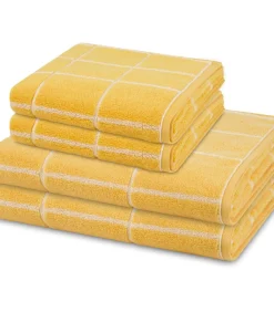 New Sensual Skin Karo - 4-delige handdoeken set Badset