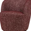 Sale Serra Draaifauteuil - Melange Stof - Bordeauxrood - 68x70x77 Zetels