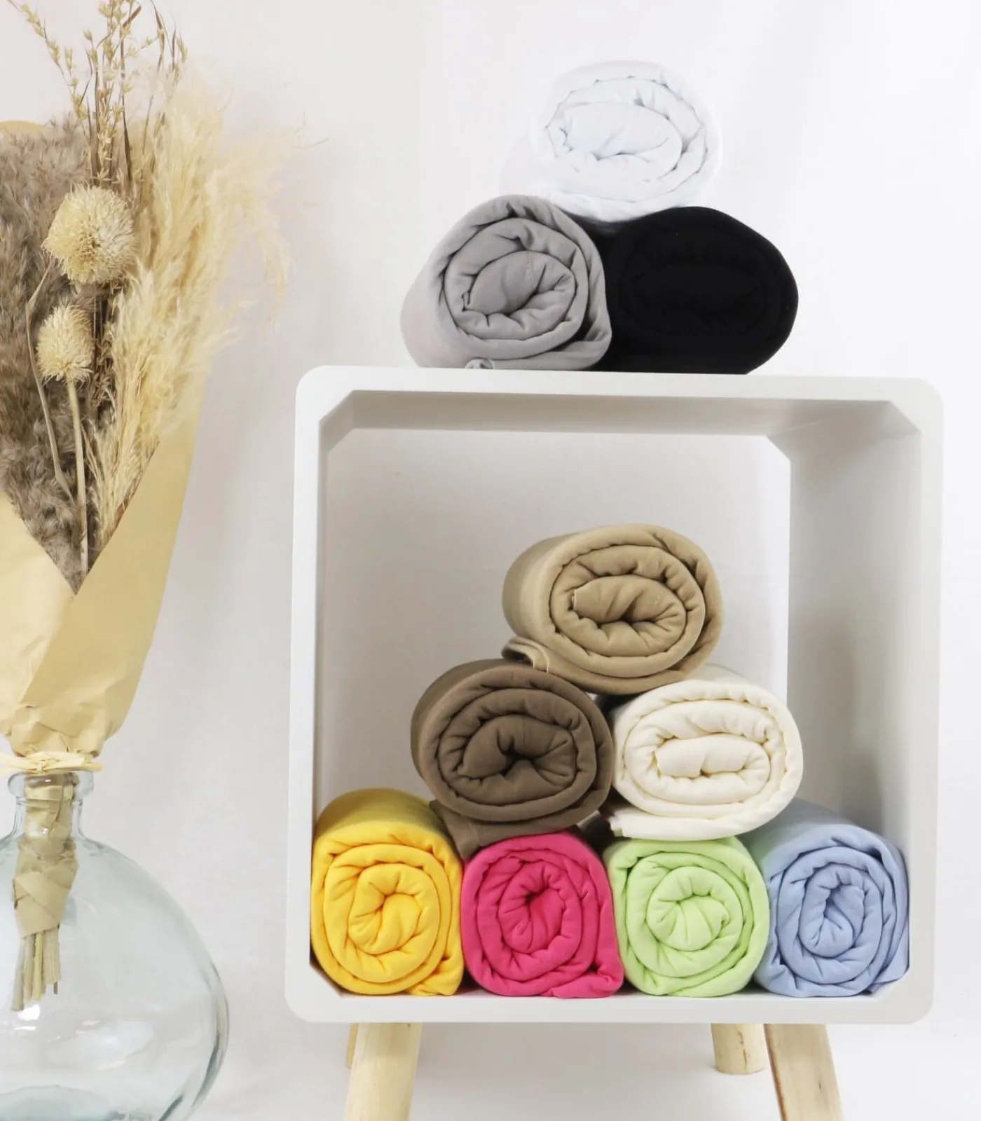 Set van 2 DOUCEUR katoenen jersey kussenslopen Kussenslopen