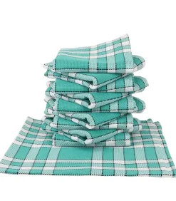 Hot Set van 2 grote katoenen geruite servetten NELLY Keuken- & Tafellinnen