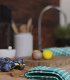 Hot Set van 2 grote katoenen geruite servetten NELLY Keuken- & Tafellinnen