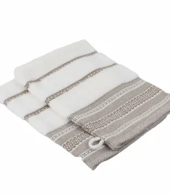 Discount Set van 2 katoenen badstof flannels om te borduren Washandjes