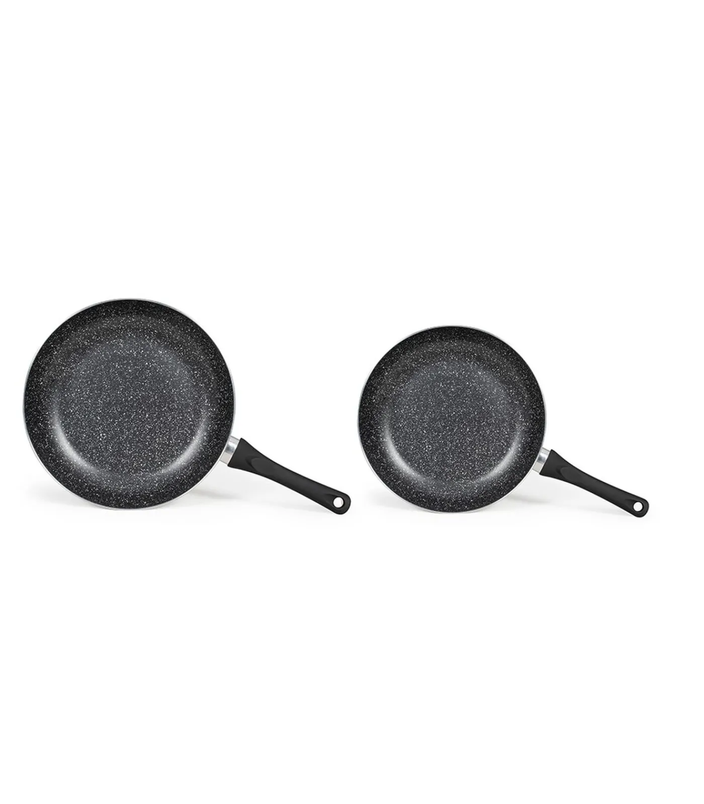 Best Set van 2 koekenpannen met steenmotief Potten & Pannen