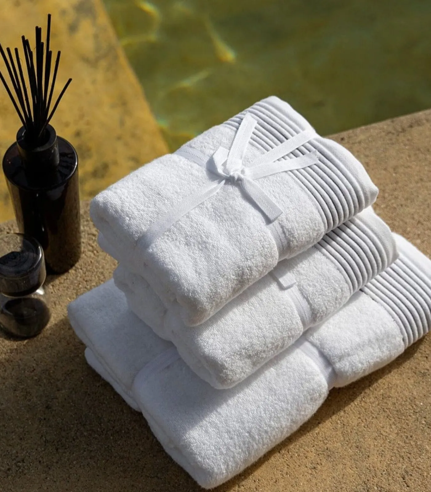 Set van 6 Premium Handdoeken PURE ELEGANCE (2-30x50cm, 2-50x100cm, 2-70x140cm) Badset