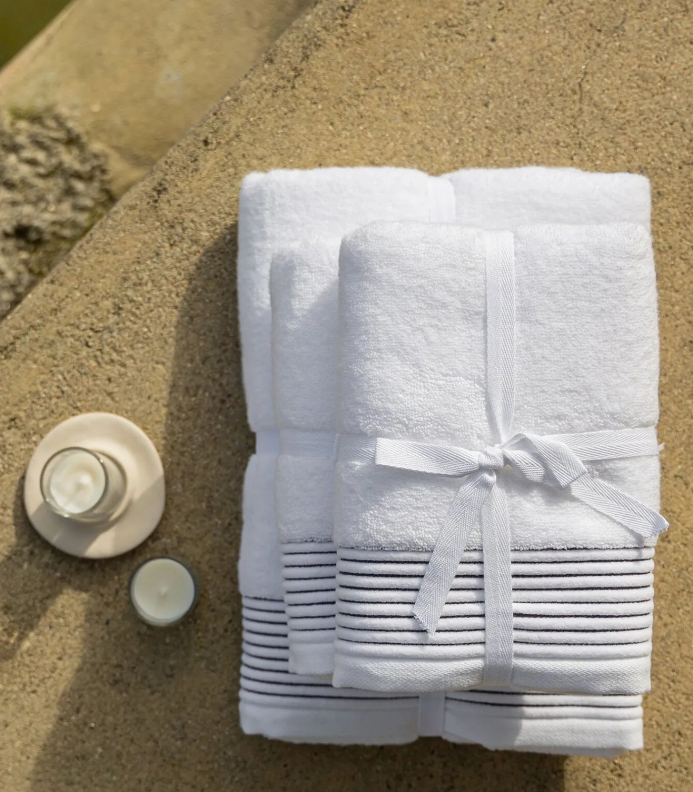 Set van 6 Premium Handdoeken PURE ELEGANCE (2-30x50cm, 2-50x100cm, 2-70x140cm) Badset