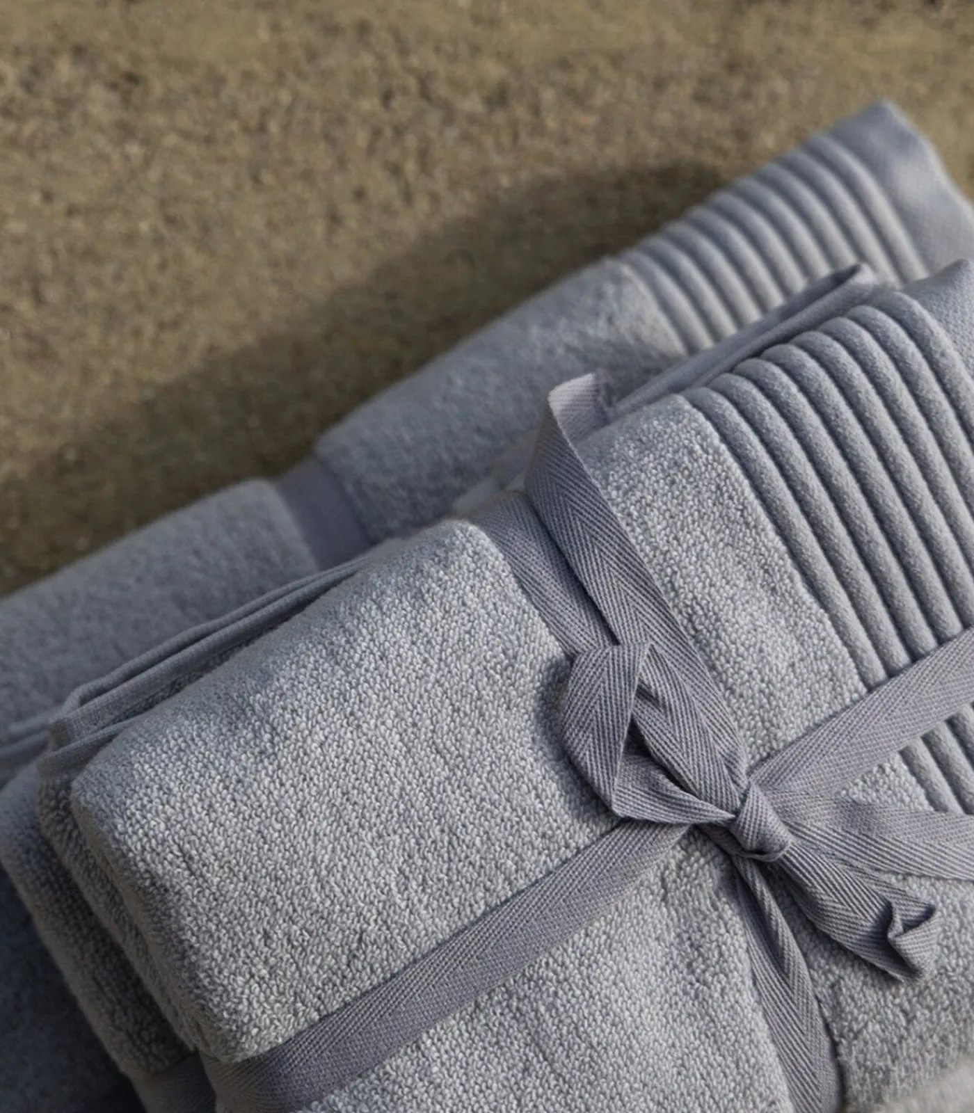 Clearance Set van 6 Premium Handdoeken SILVER MIST (2-33x50cm, 2-50x100cm, 2-100x150cm) Badset