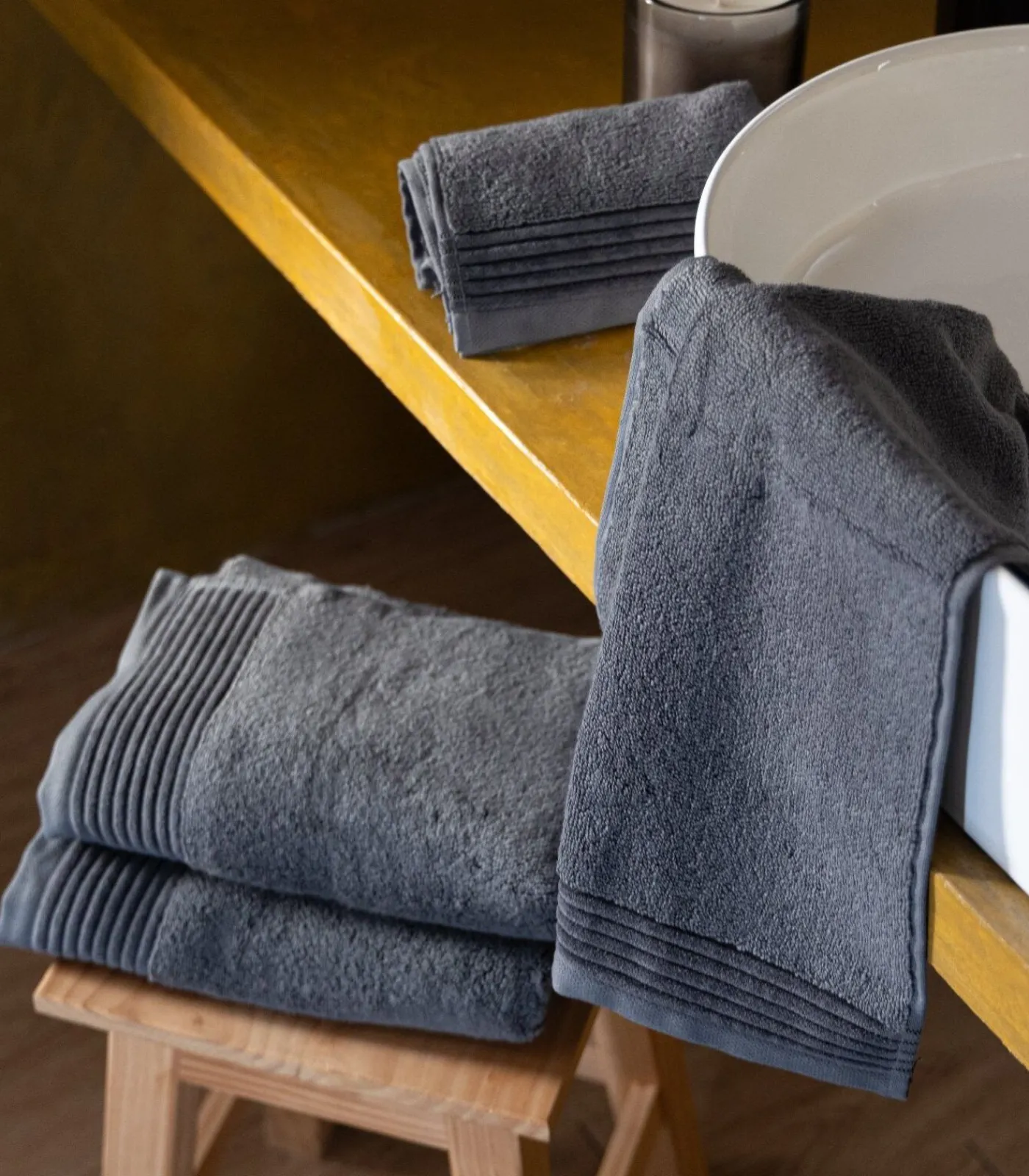 New Set van 6 Premium Handdoeken SOOTHING SHADOWS (2-33x50cm, 2-50x100cm, 2-100x150cm) Badset