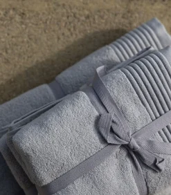 Hot Set van 6 Premium Handdoeken SILVER MIST (2-33x50cm, 2-50x100cm, 2-70x140cm) Badset