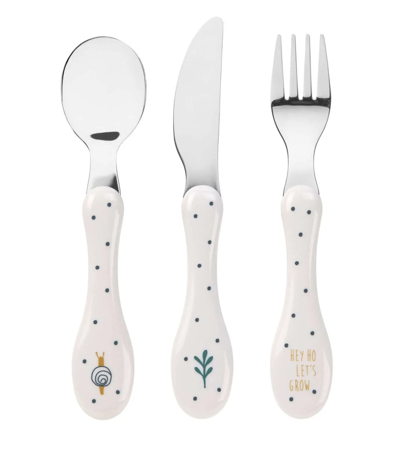 Set van 3 roestvrijstalen bestekjes voor kinderen Ga... Bestek