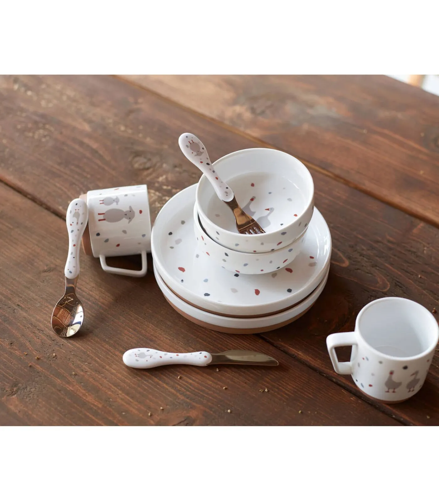 Best Set van 3 roestvrijstalen bestekjes voor kinderen Ti... Bestek