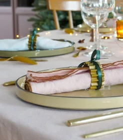 Discount Set van 2 servetten van gemengd linnen en katoen, DELICATIES VAN METIS Keuken- & Tafellinnen